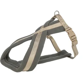 Nylon-Gürtel PREMIUM gefüttert, sand/grafit M-L: Brust: 50-90 cm / 25 mm